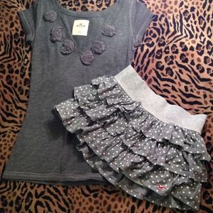 Hollister Shirt and Skirt Combo
