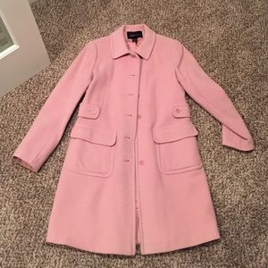 Pink wool coat