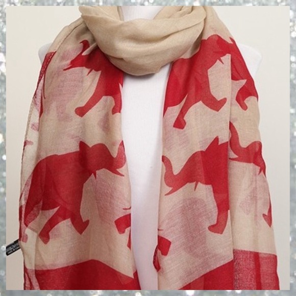 Elephant scarf.