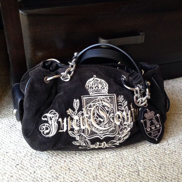 Juicy Coulture Dark Brown and Cream Purse Like New