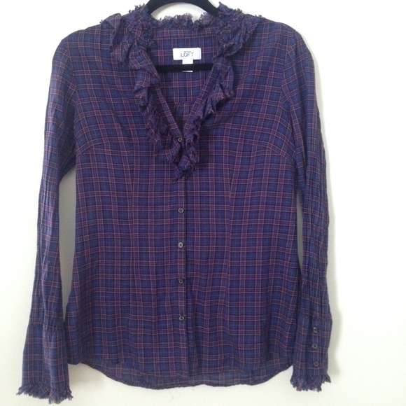 Purple Plaid Shirt.