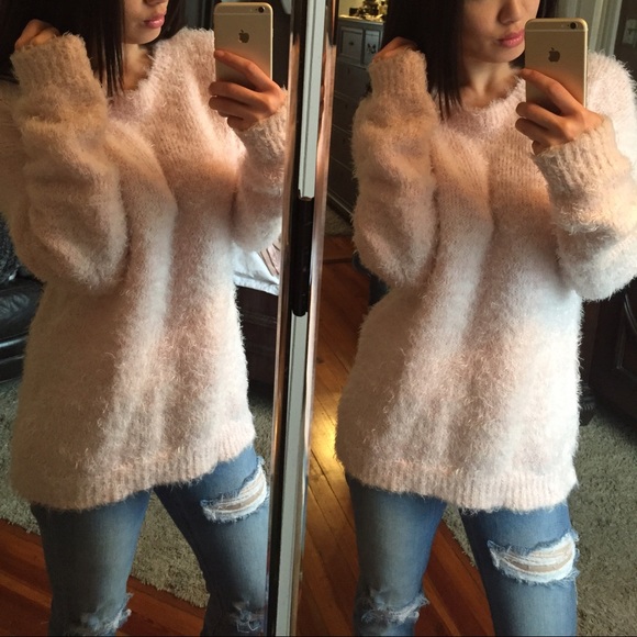 Blush Fluffy Sweater