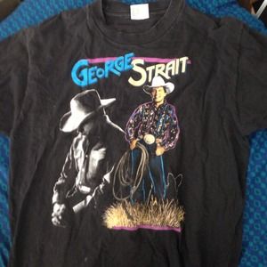 George strait t shirt vintage