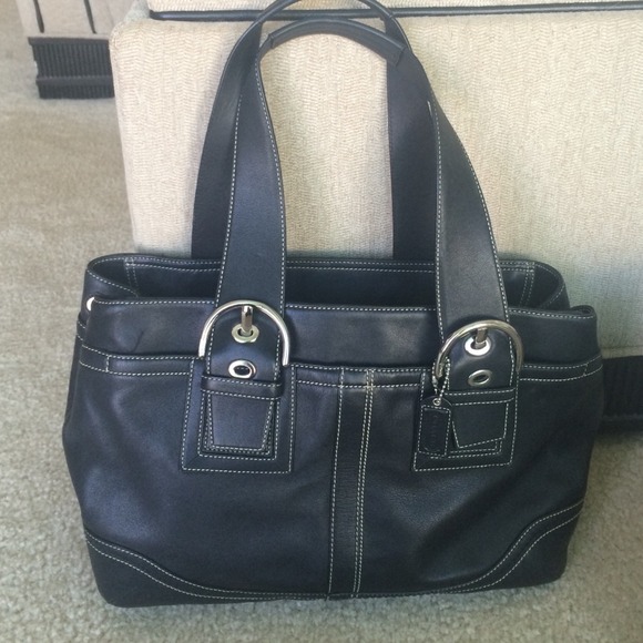 Authentic leather Coach bag!