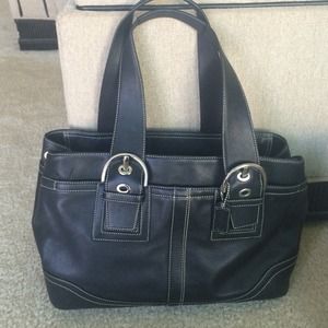 Authentic leather Coach bag!
