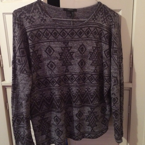 long flowy tribal print top