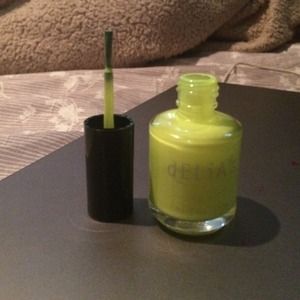 FREE Neon yellow shimmering nail polish never used