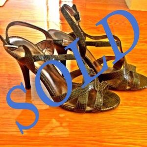 Calvin Klein Snakeskin Heels