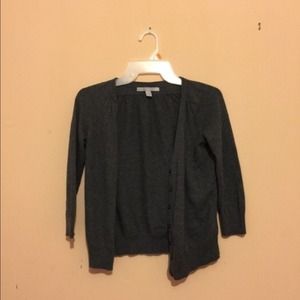 Grey cotton cardigan