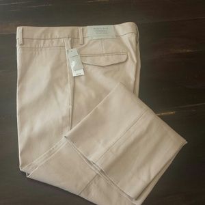 Ivory modern style boot cut trousers