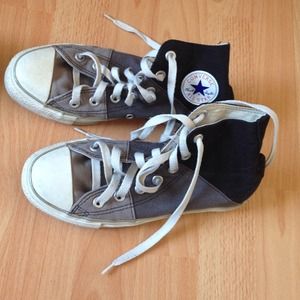 Tri-colored high top Converse