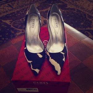 Guess by Marciano Multi Brown/Cream Pony Heels