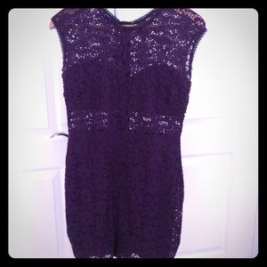 Purple lace dress