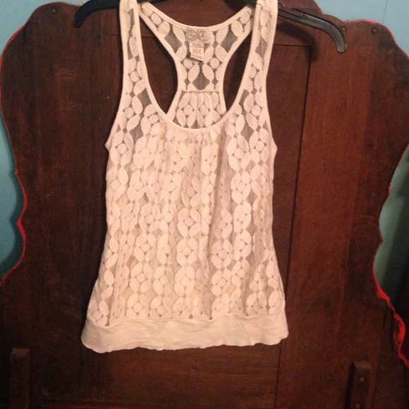 Sheer tank top!