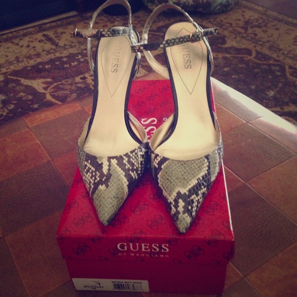 Guess by Marciano Snake Skin Heels