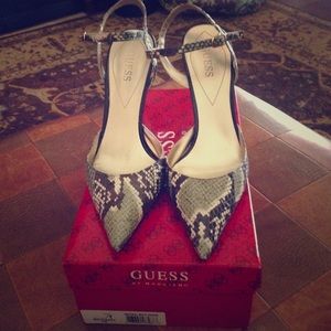 Guess by Marciano Snake Skin Heels
