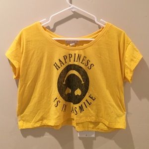 Yellow Crop Top