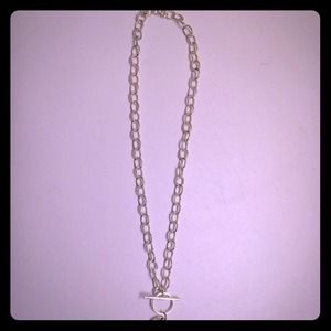 16" Origami Owl Silver Toggle Necklace