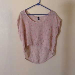 Pink floral top