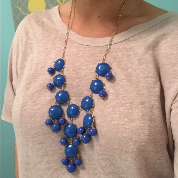 J. Crew Jewelry - Royal blue bubble necklace