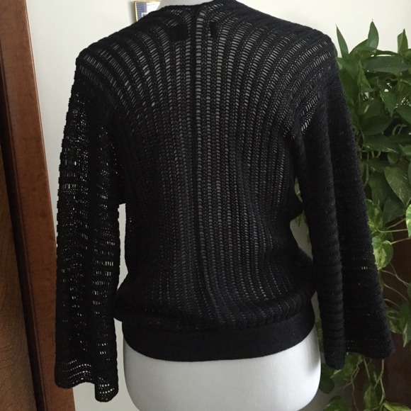 The Limited Black Loose Knit Sweater Top - Picture 3 of 4