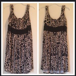 Rock Print Embellished Dress