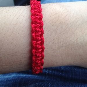 The classic Chinese red string bracelet