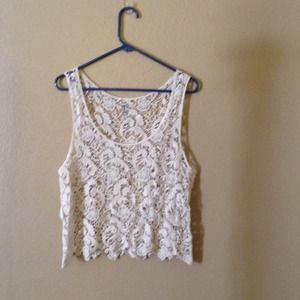 Lace tank top