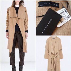 Zara Long Camel Coat