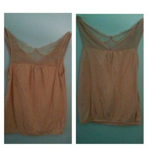 Lace peach top