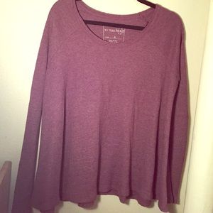 Plum colored freepeople thermal/sweater