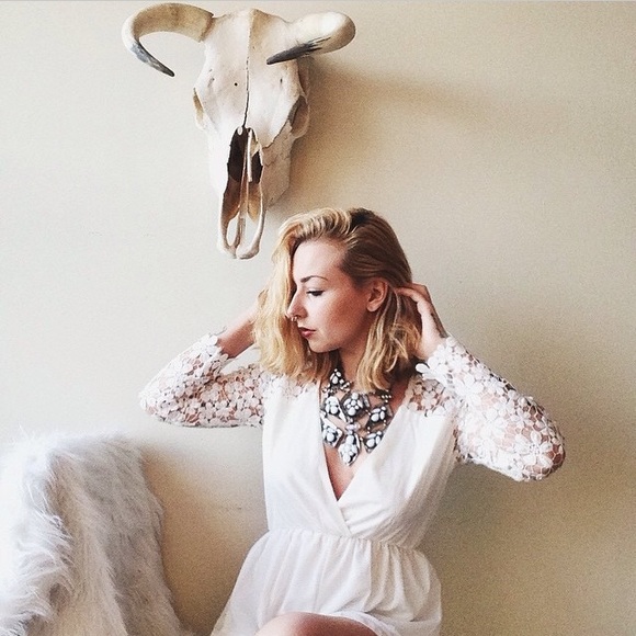 Lace playsuit