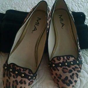 Cheetah print flats