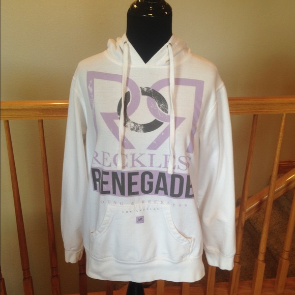 White Young and Reckless hoodie