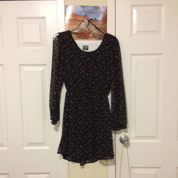 Floral Long Sleeved Dress