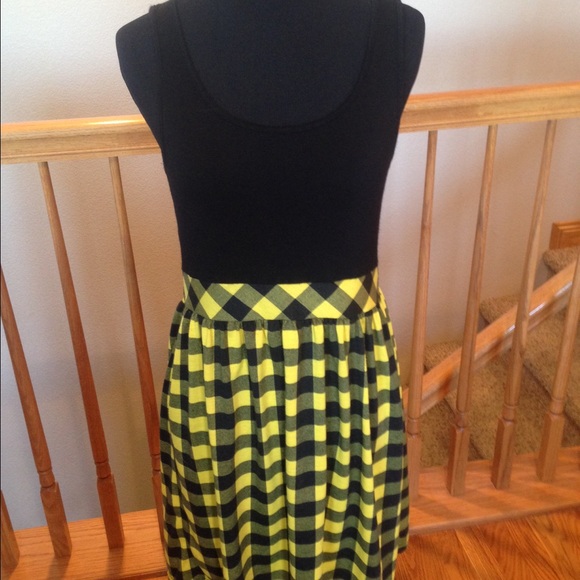 Black and yellow sun dress