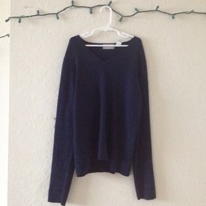 Navy V-Neck Sweater