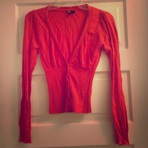 Orange Cardigan by Forever 21