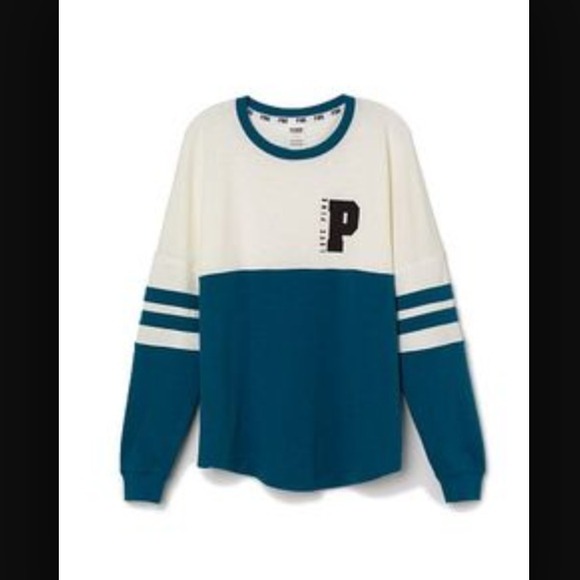 VS PINK Indigo varsity crew