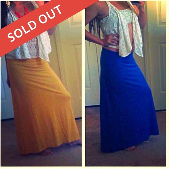 SOLD: 2 Boho Beach Maxi Skirts