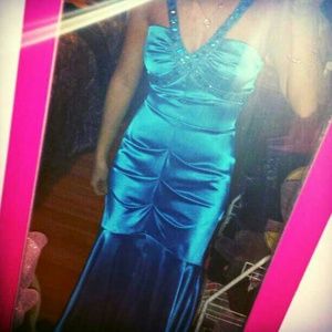Royal blue prom dress