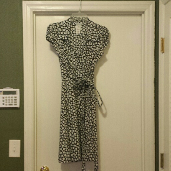 Black & white circle dress