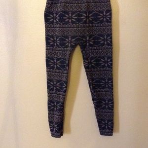 Black brown leggings