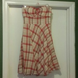 Red Brown & Cream Dress