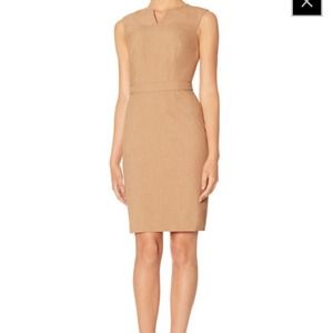 Camel sheath dress