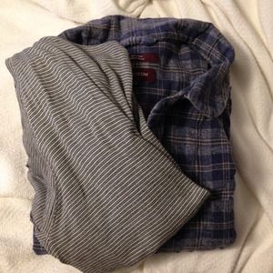 Bundle! Bm shirt and flannel