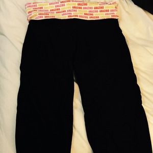 Vs pink medium never worn capris