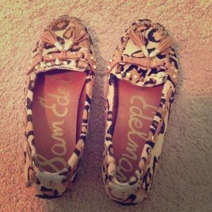 Sam Edelman cheetah print spikey flats