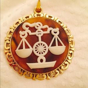 Vintage libra pendant