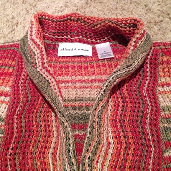 Woman's multi color cardigan sweater - Picture 3 of 4